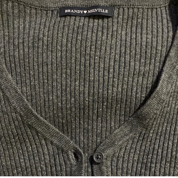 Brandy Melville Shannon Sweater in Dark Grey - Picture 2 of 7